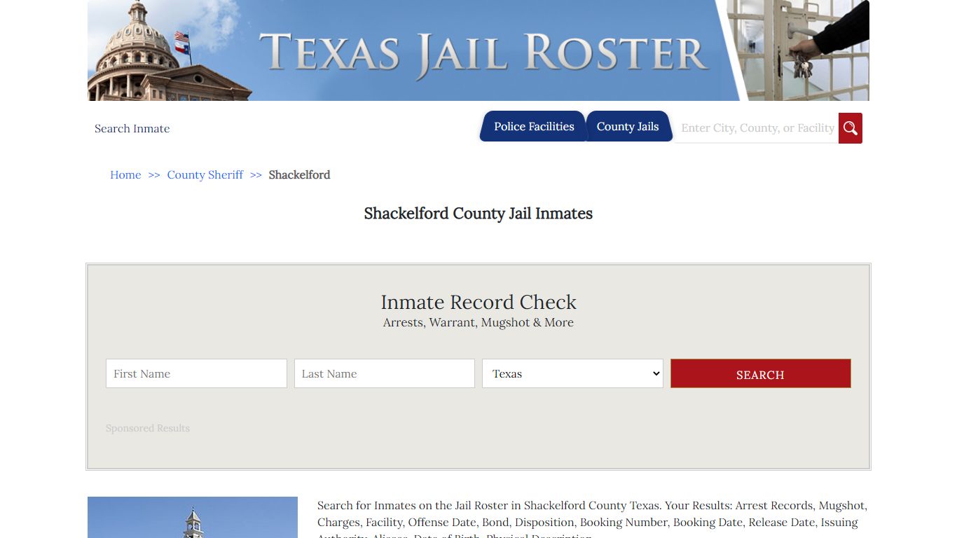 Shackelford County Jail Inmates - Jail Roster Search