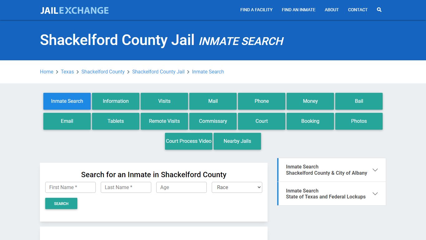 Shackelford County Jail, TX Inmate Search: Roster & Mugshots