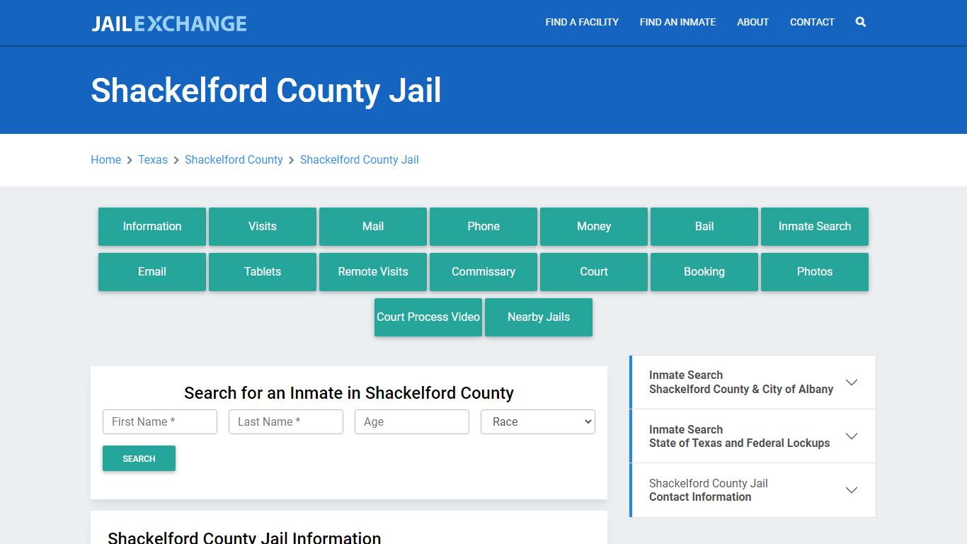 Shackelford County Jail Roster Lookup, TX, Inmate Search